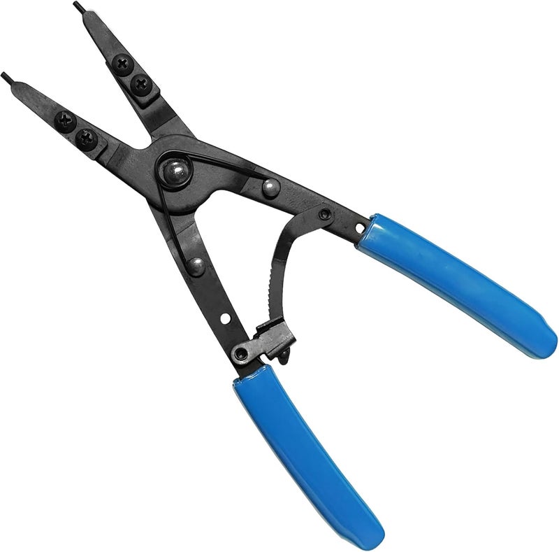 Guweta Snap Ring Pliers 38700 Internal External Heavy Duty Circlip Plier Compatible with Ford SD Ford Super Duty Pickups 2007 and Newer, 10in Blue Automotive Tool Kit for Installation and Removal - Image 1
